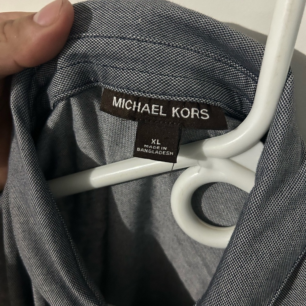 Michael Kors Gray Button-Up Shirt - Picture 4 of 8